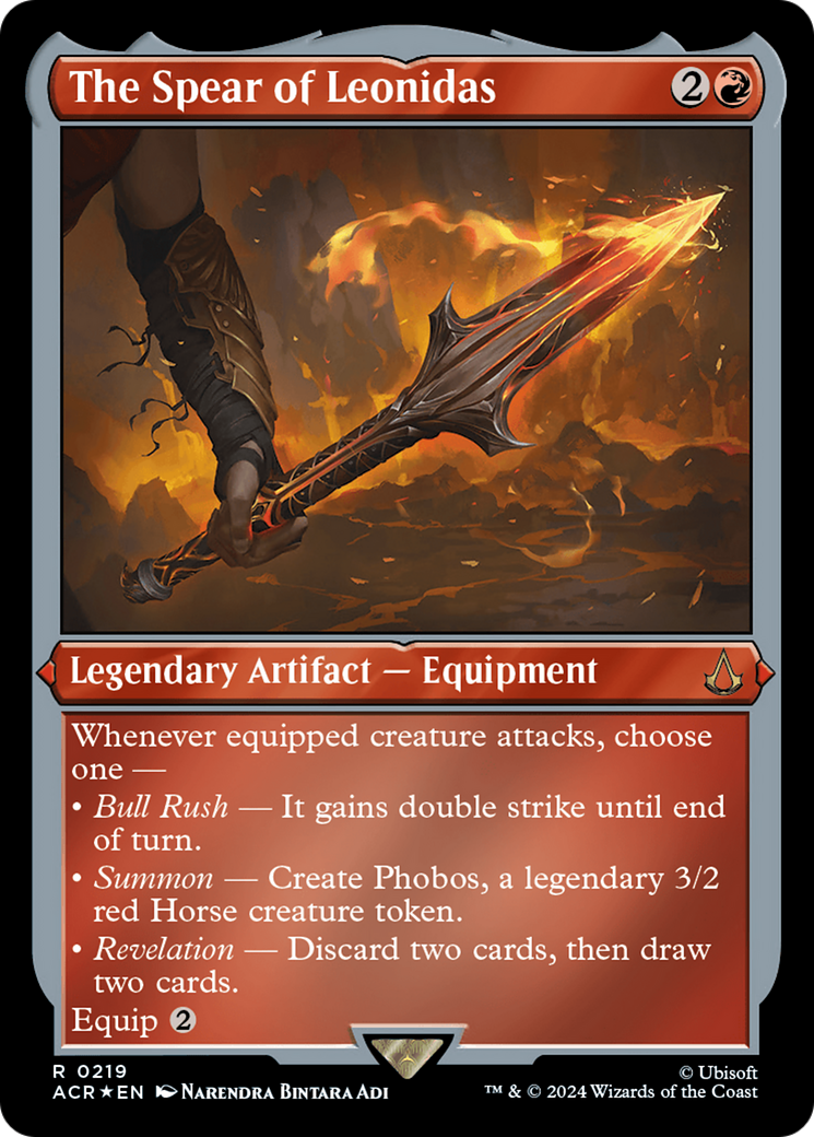 The Spear of Leonidas (Foil Etched) [Assassin's Creed] | Magic Magpie