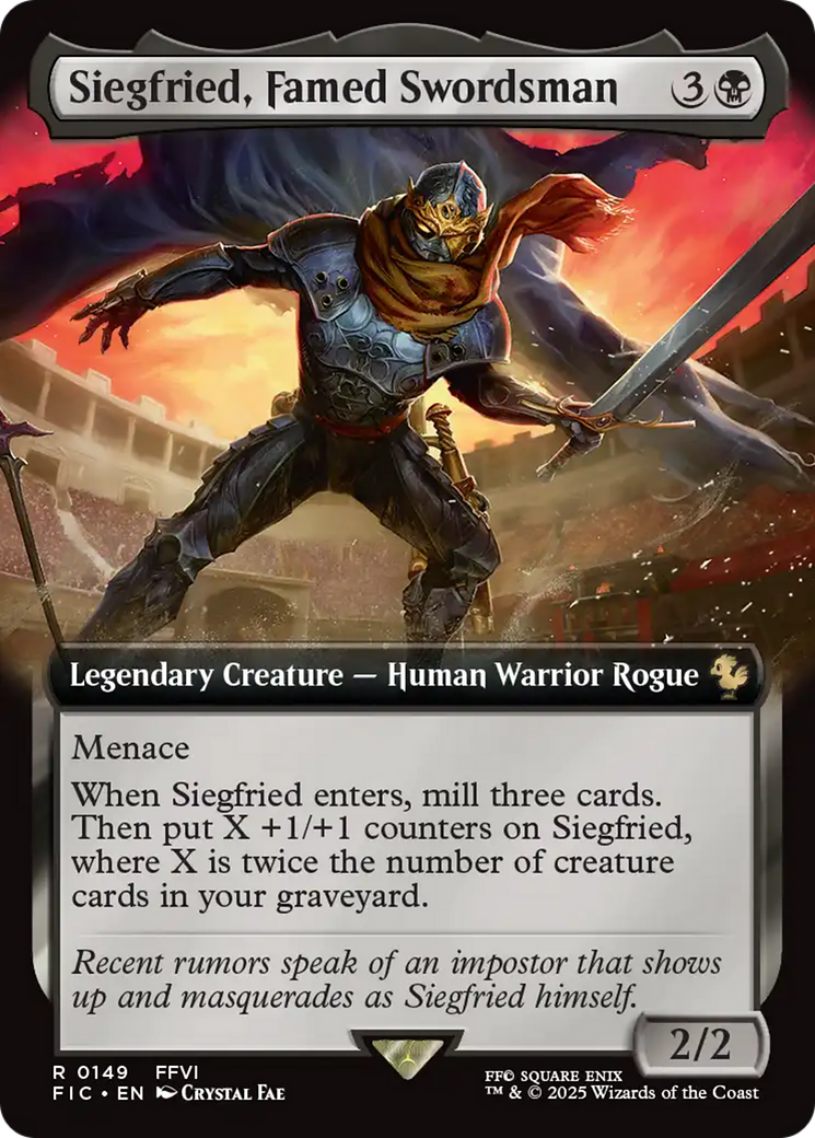 Siegfried, Famed Swordsman (Extended Art) [FINAL FANTASY Commander] | Magic Magpie