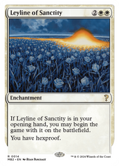 Leyline of Sanctity (White Border) [Mystery Booster 2] | Magic Magpie