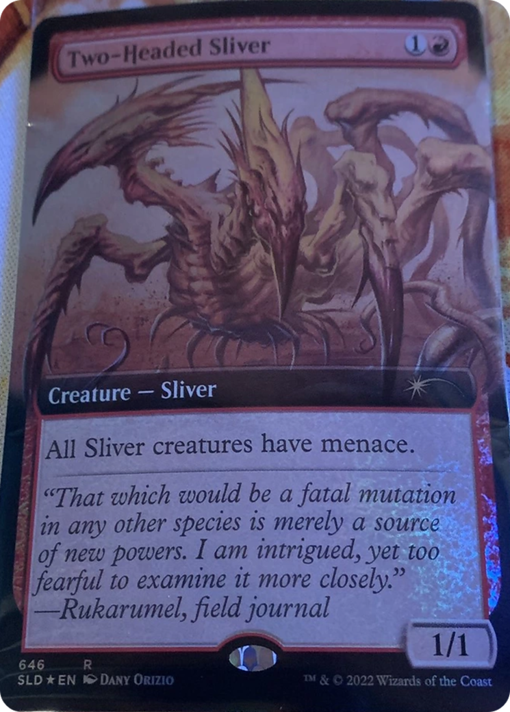 Two-Headed Sliver (Extended Art) [Secret Lair Drop Promos] | Magic Magpie