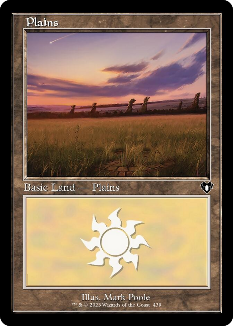 Plains (439) (Retro) [Commander Masters] | Magic Magpie