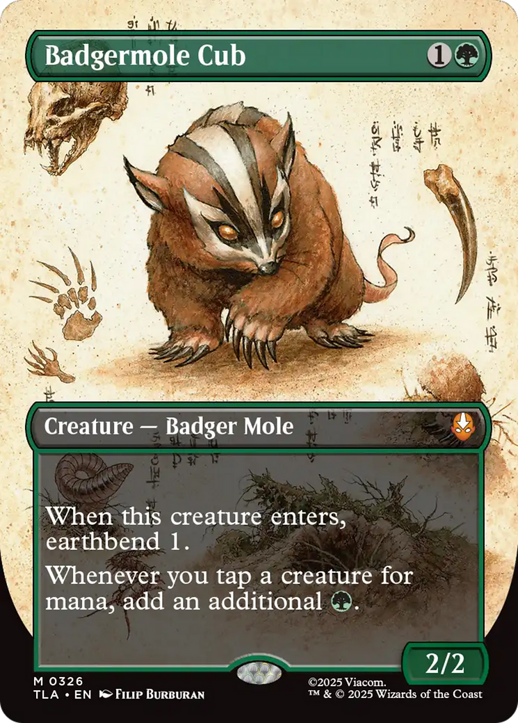 Badgermole Cub (Borderless) [Avatar: The Last Airbender] | Magic Magpie