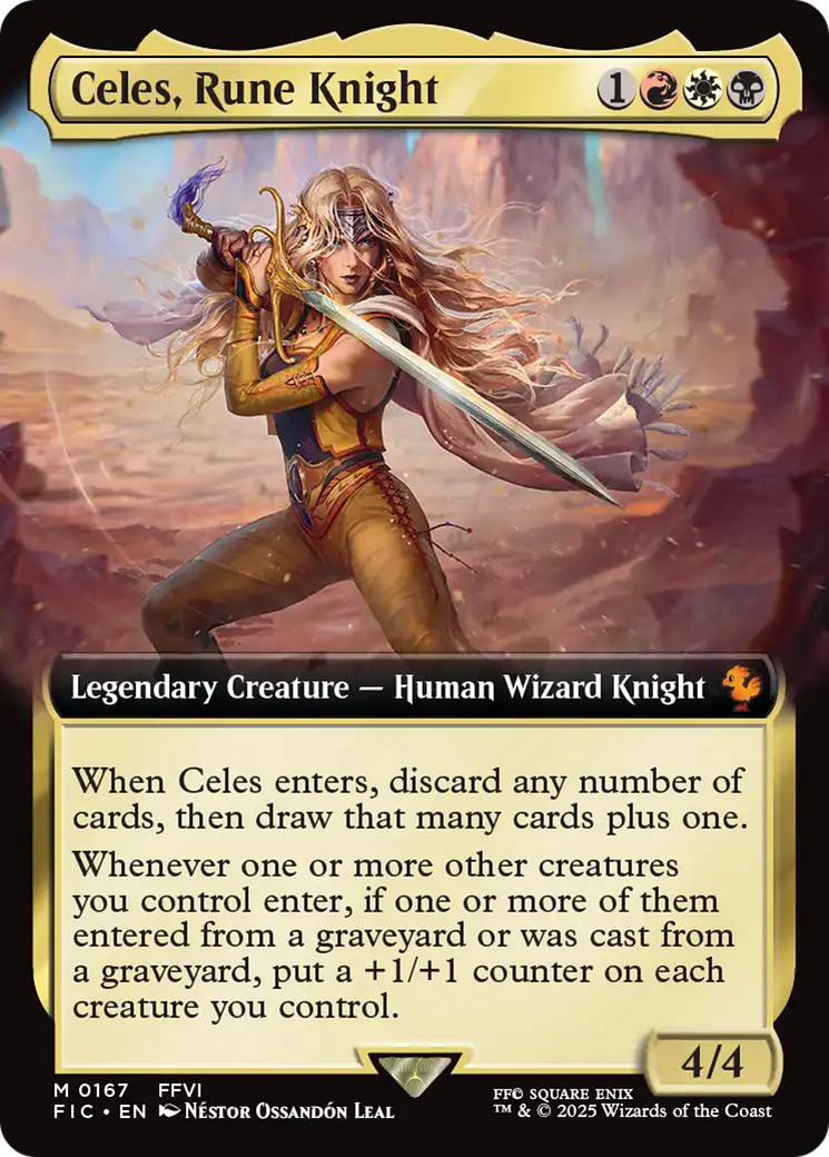 Celes, Rune Knight (Extended Art) [FINAL FANTASY Commander] | Magic Magpie