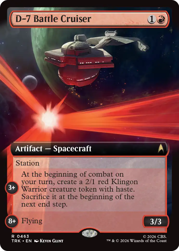 D-7 Battle Cruiser (Extended Art) [Star Trek] | Magic Magpie