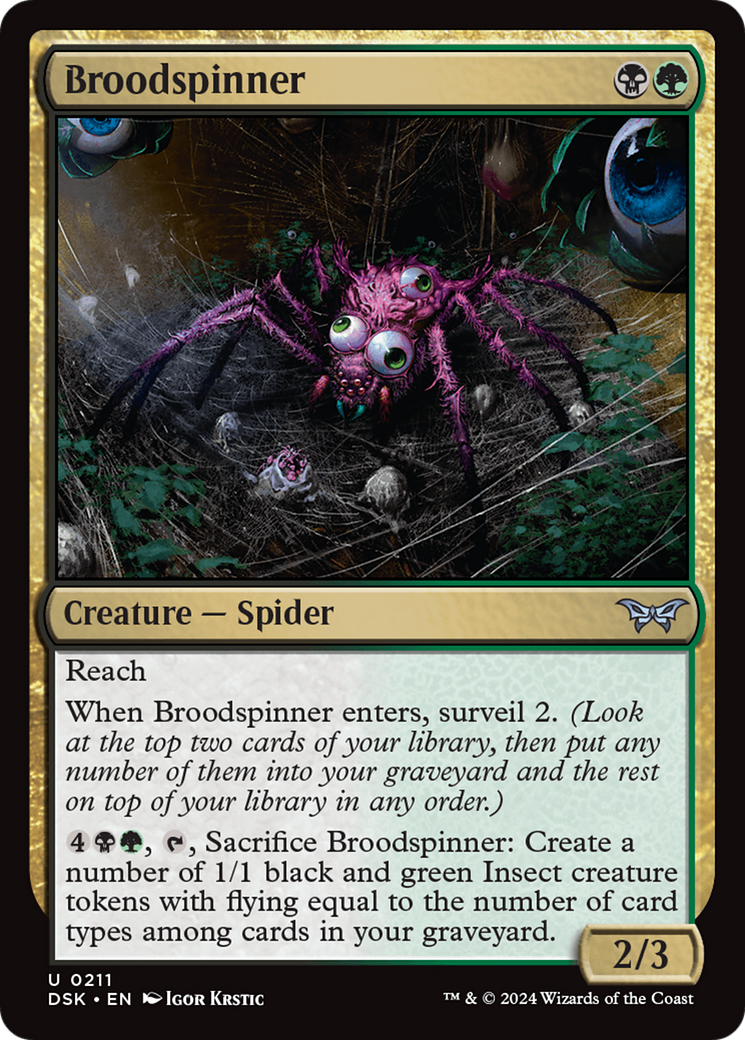 Broodspinner [Duskmourn: House of Horror] | Magic Magpie