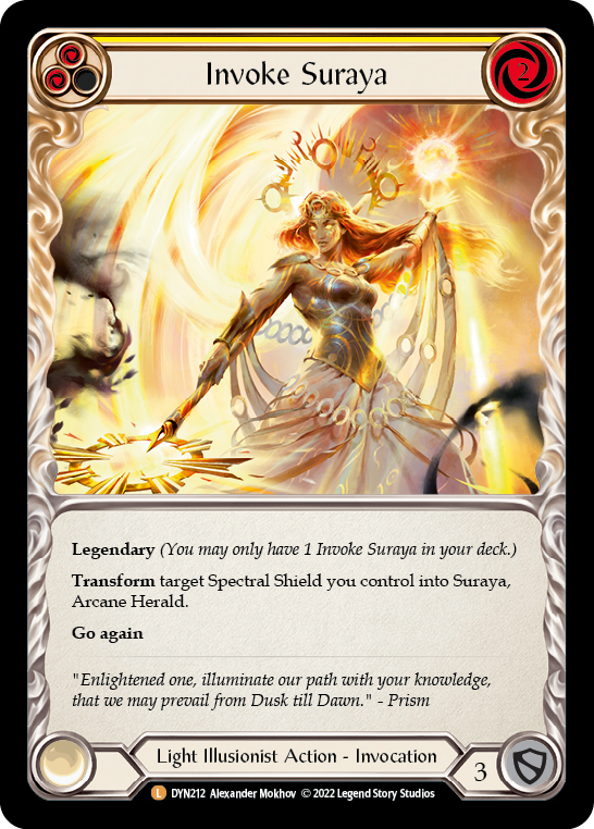 Invoke Suraya // Suraya, Archangel of Knowledge [DYN212] (Dynasty)  Cold Foil | Magic Magpie
