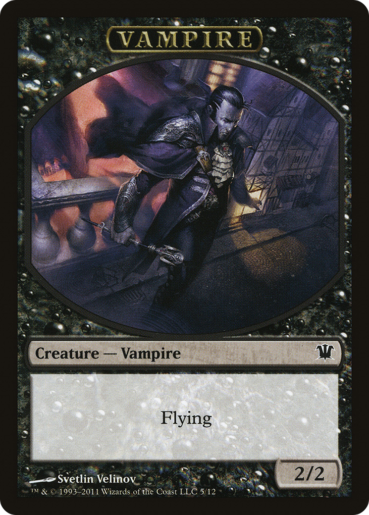 Vampire (0007) // Vampire (0008) Double-Sided Token [Innistrad Remastered Tokens] | Magic Magpie