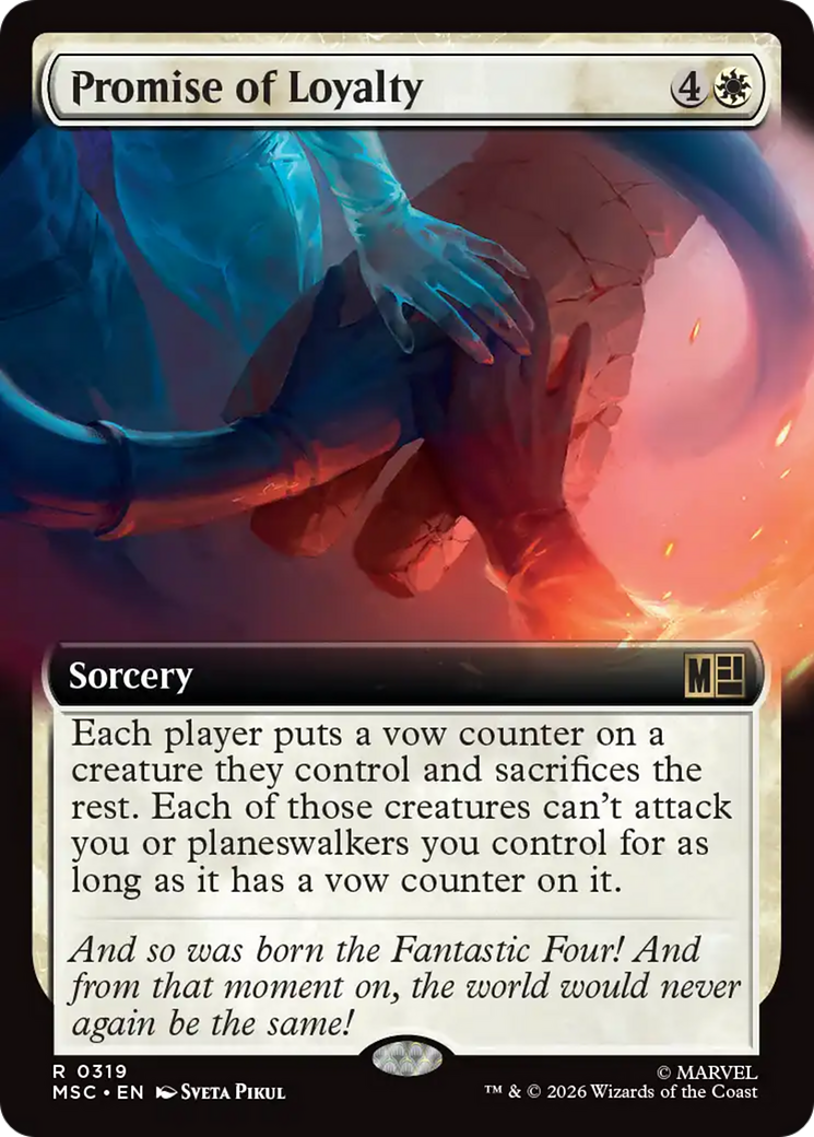Promise of Loyalty (Extended Art) [Marvel Super Heroes Commander] | Magic Magpie
