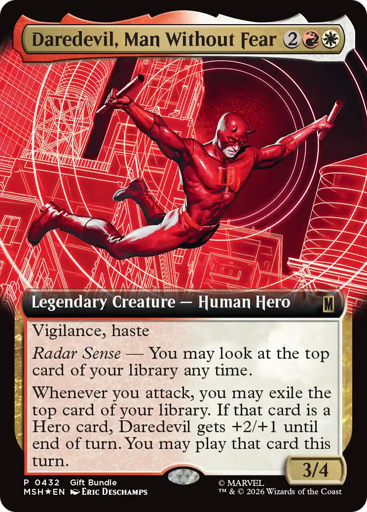 Daredevil, Man Without Fear (Extended Art) [Marvel Super Heroes Promos] | Magic Magpie