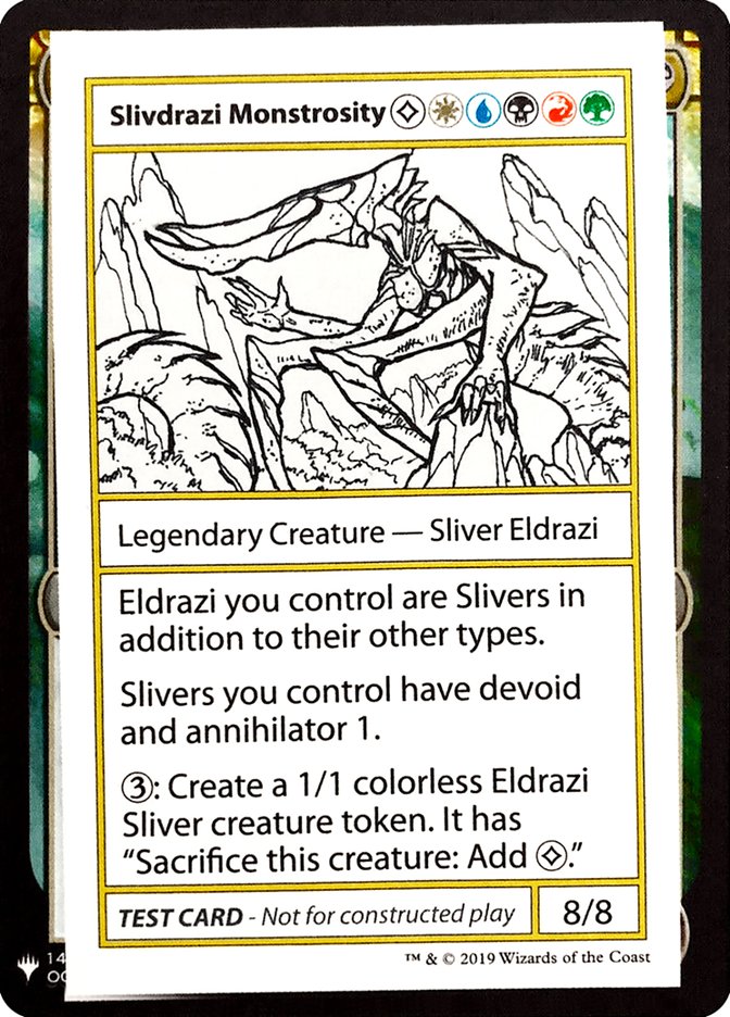 Slivdrazi Monstrosity (2021 Edition) [Mystery Booster Playtest Cards] | Magic Magpie
