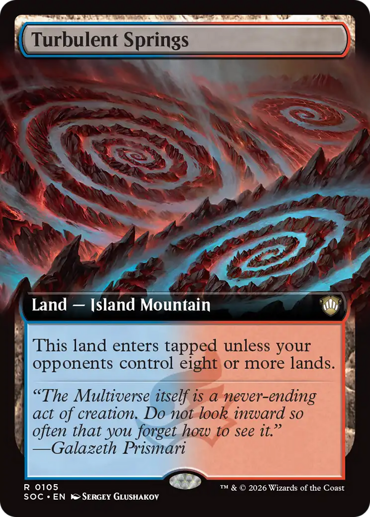 Turbulent Springs (Extended Art) [Secrets of Strixhaven Commander] | Magic Magpie