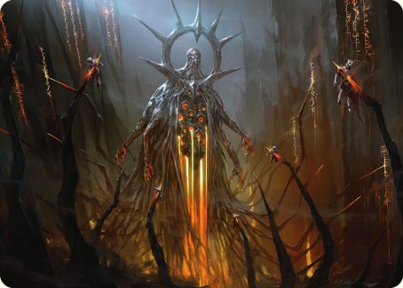 Solphim, Mayhem Dominus Art Card [Phyrexia: All Will Be One Art Series] | Magic Magpie