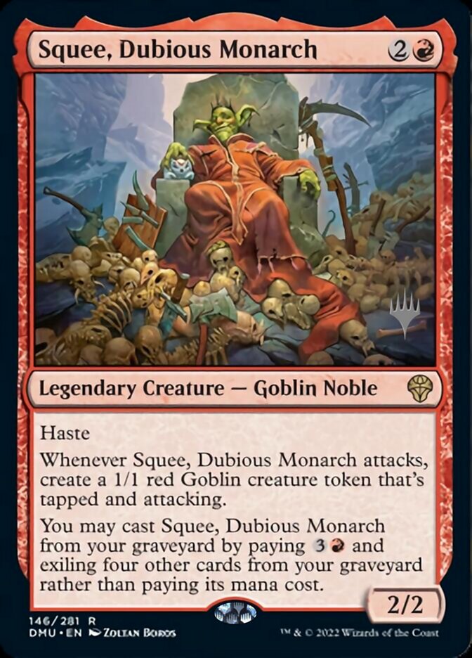 Squee, Dubious Monarch (Promo Pack) [Dominaria United Promos] | Magic Magpie