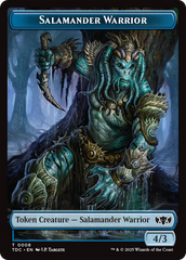 Salamander Warrior // Zombie Druid Double-Sided Token [Tarkir: Dragonstorm Commander Tokens] | Magic Magpie
