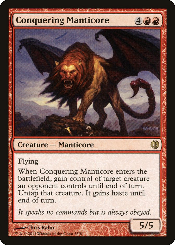 Conquering Manticore [Duel Decks: Heroes vs. Monsters] | Magic Magpie