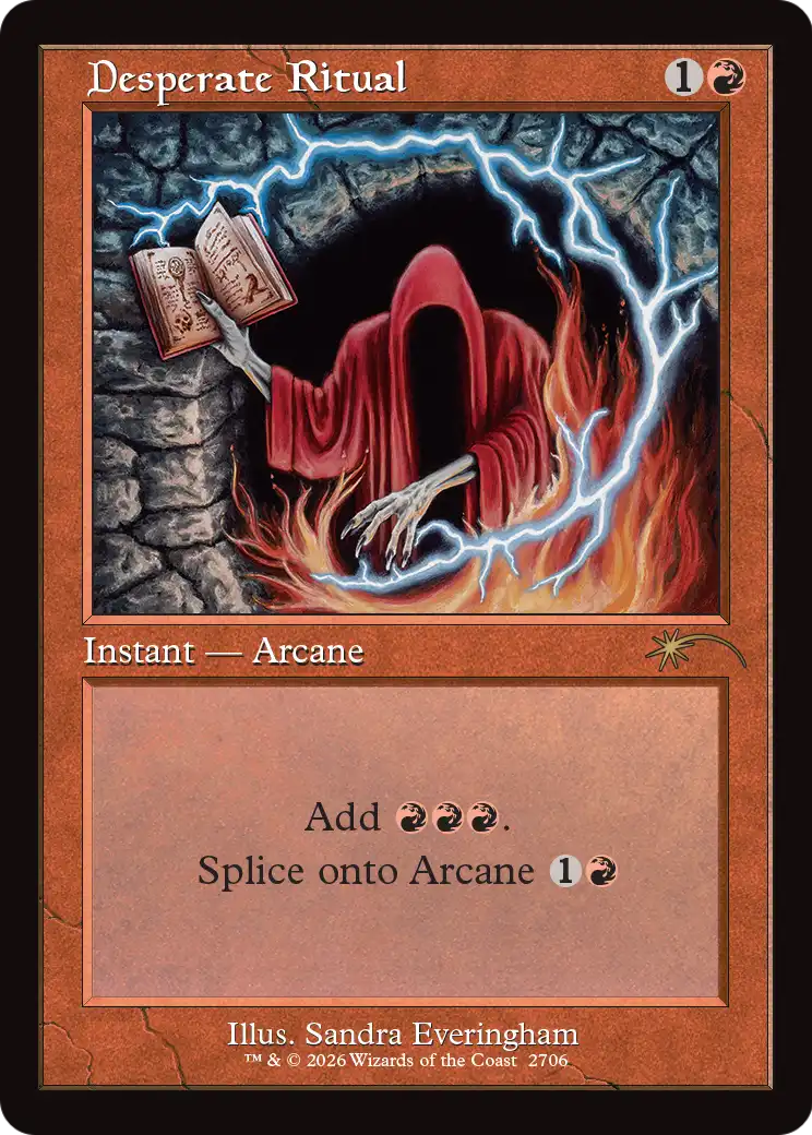 Desperate Ritual (2706) (Retro Frame) [Secret Lair Drop Series] | Magic Magpie