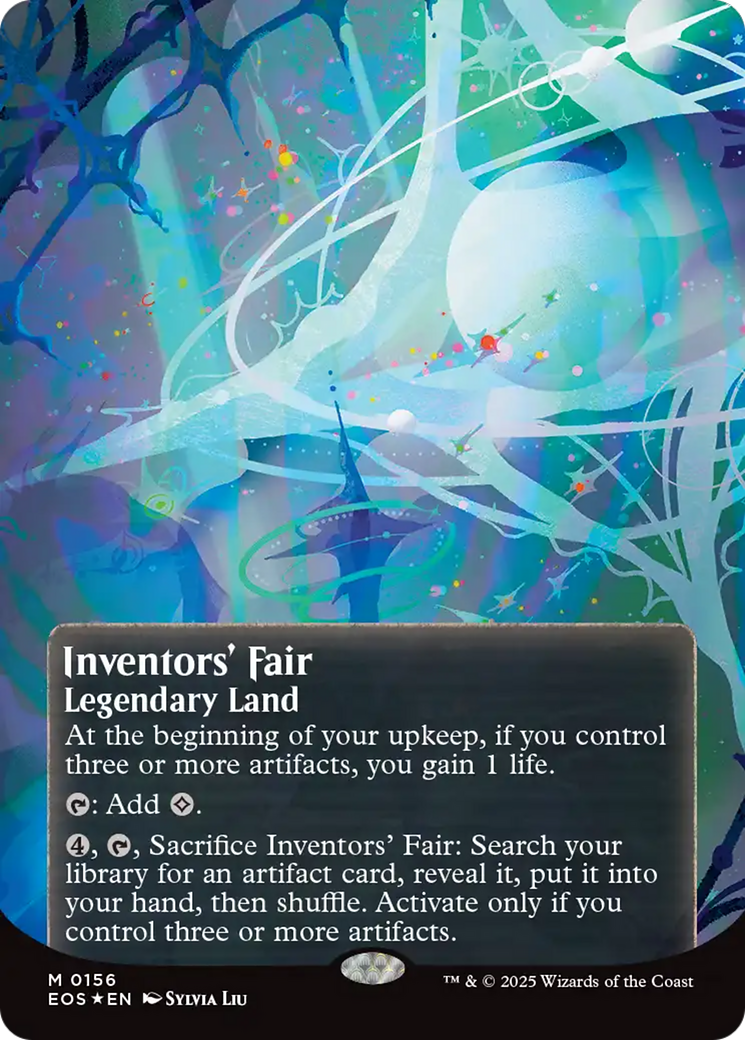 Inventors' Fair (0156) (Borderless) (Galaxy Foil) [Edge of Eternities: Stellar Sights] | Magic Magpie