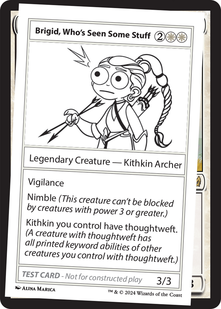 Brigid, Who's Seen Some Stuff [Mystery Booster 2 Playtest Cards] | Magic Magpie