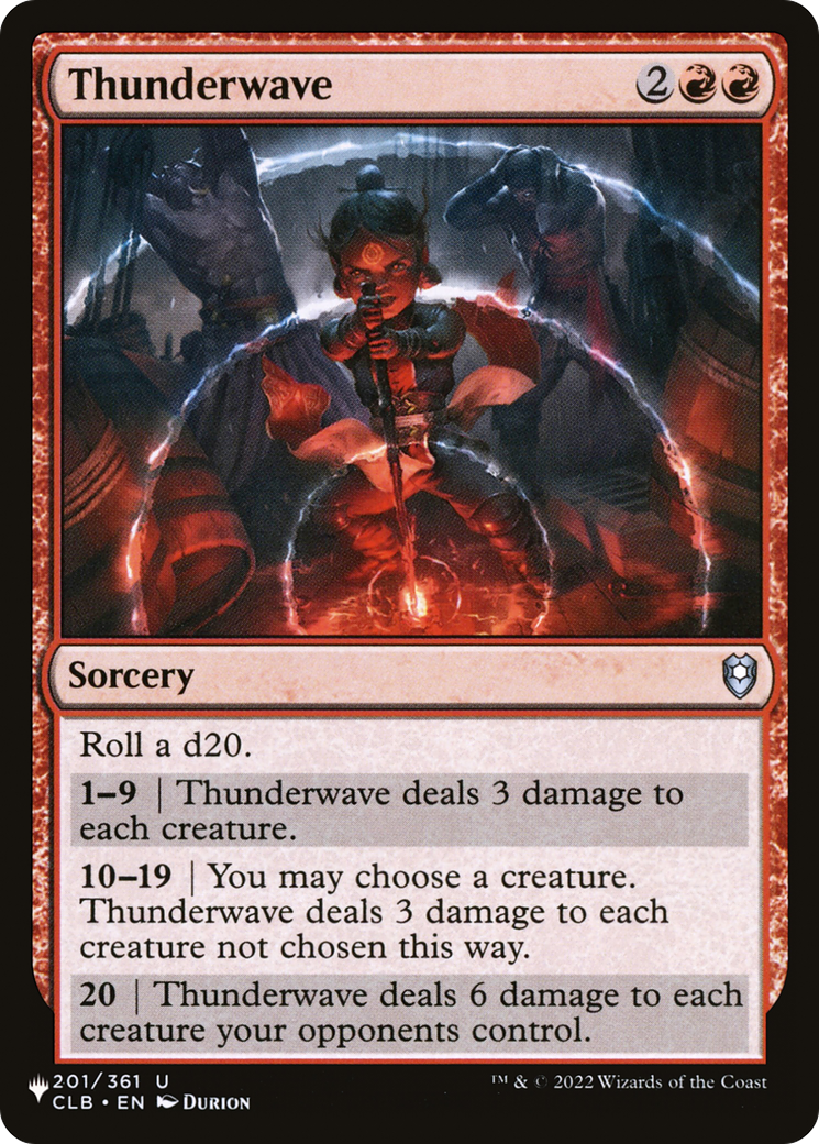 Thunderwave [The List] | Magic Magpie