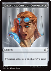 Chandra, Chill of Compliance // Chandra, Torch of Defiance Double-Sided Token [Reality Fracture Tokens] | Magic Magpie