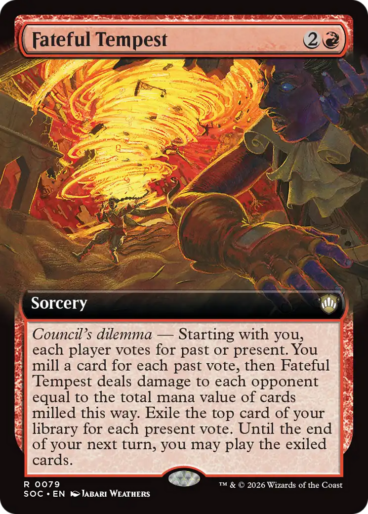 Fateful Tempest (Extended Art) [Secrets of Strixhaven Commander] | Magic Magpie