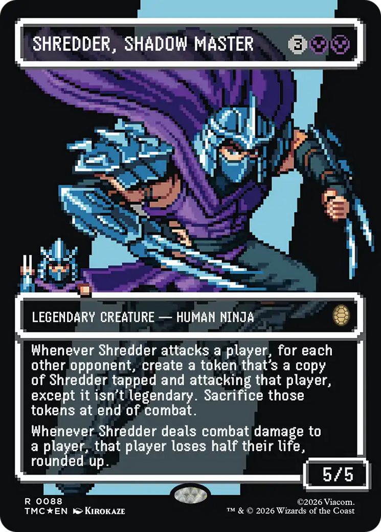 Shredder, Shadow Master (Borderless) [Teenage Mutant Ninja Turtles Commander] | Magic Magpie