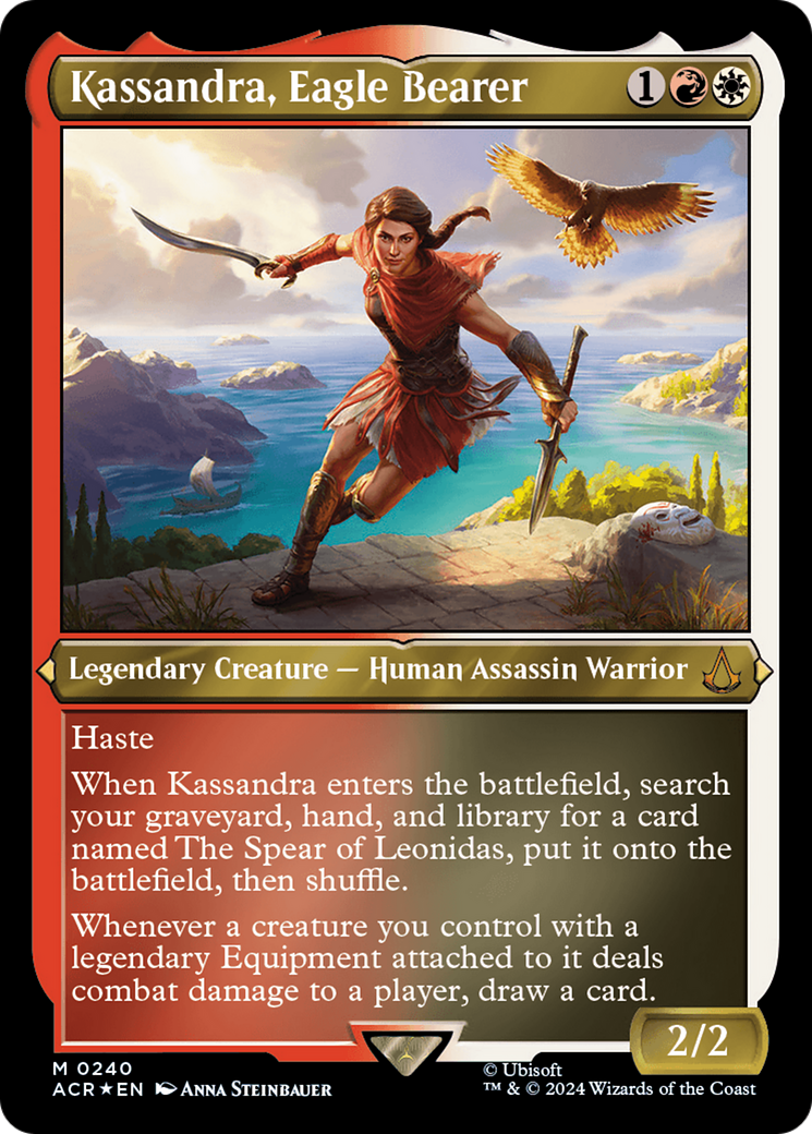 Kassandra, Eagle Bearer (Foil Etched) [Assassin's Creed] | Magic Magpie