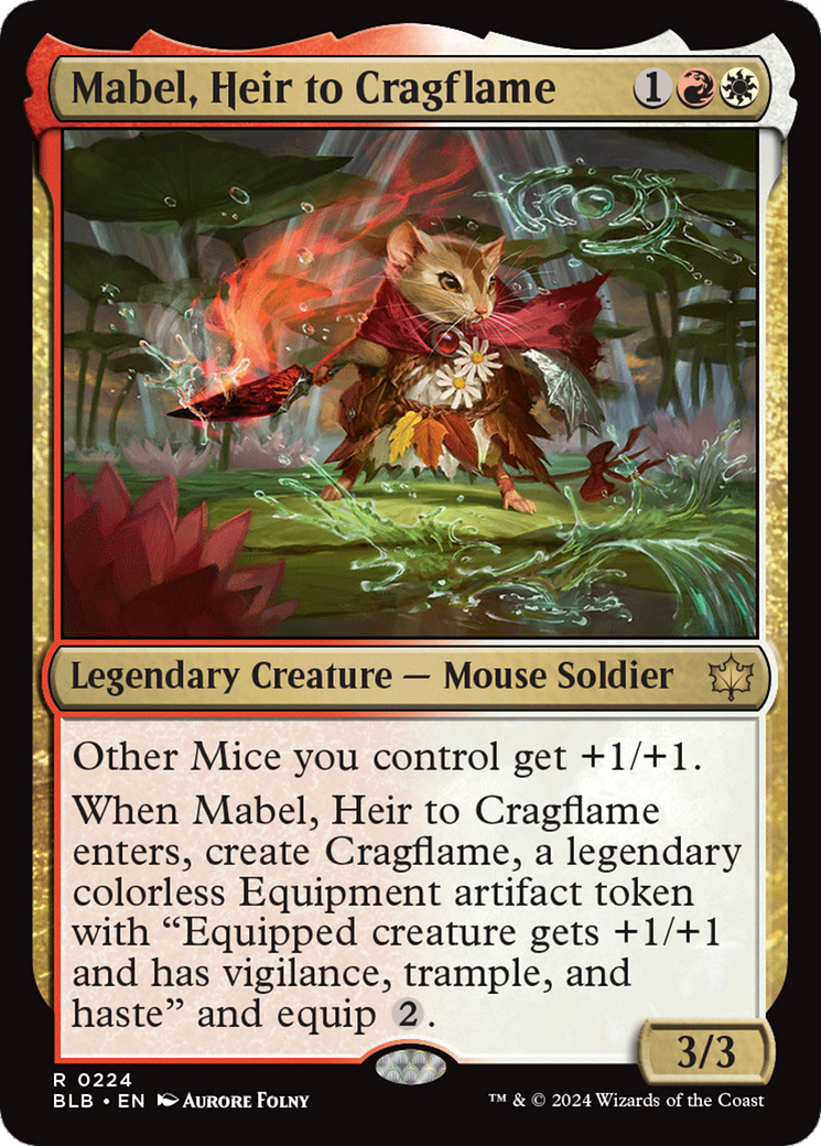 Mabel, Heir to Cragflame [Bloomburrow] | Magic Magpie