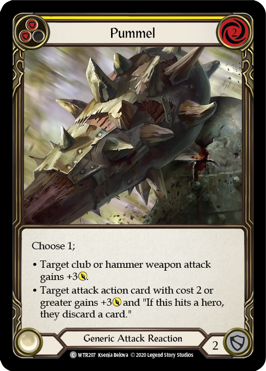 Pummel (Yellow) [U-WTR207] (Welcome to Rathe Unlimited)  Unlimited Rainbow Foil | Magic Magpie