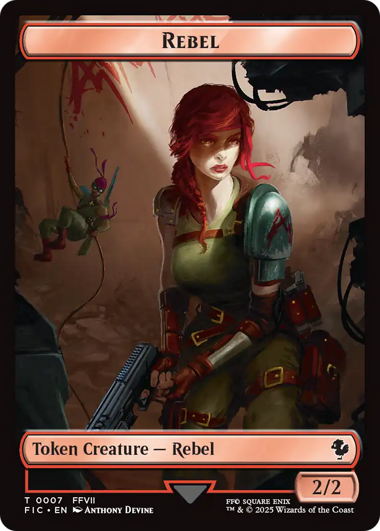 Soldier // Rebel Double-Sided Token [FINAL FANTASY Commander Tokens] | Magic Magpie