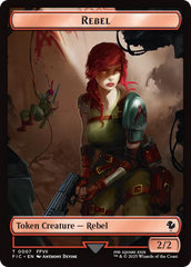 Soldier // Rebel Double-Sided Token [FINAL FANTASY Commander Tokens] | Magic Magpie