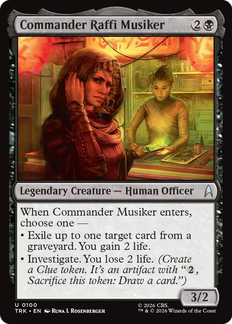 Commander Raffi Musiker [Star Trek] | Magic Magpie