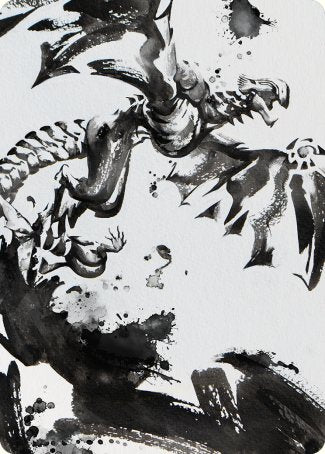 Quicksilver Fisher Art Card [Phyrexia: All Will Be One Art Series] | Magic Magpie