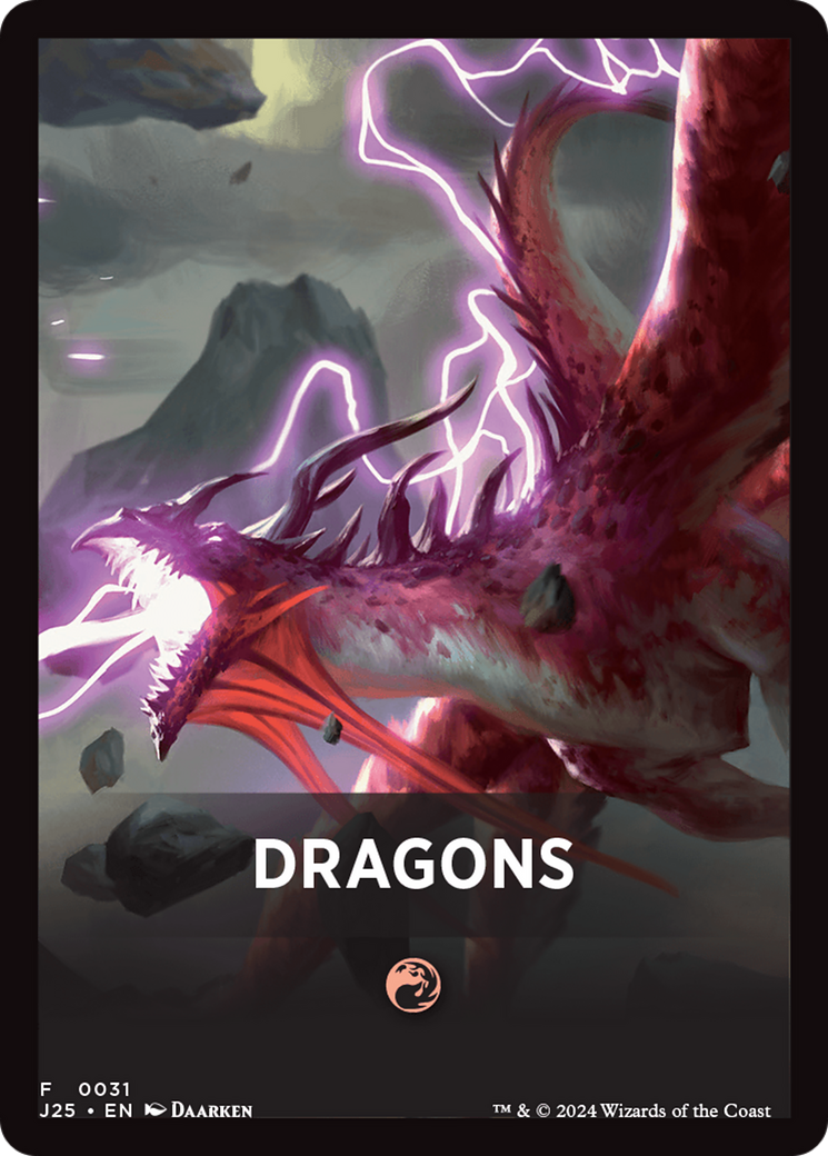 Dragons Theme Card [Foundations Jumpstart Front Cards] | Magic Magpie