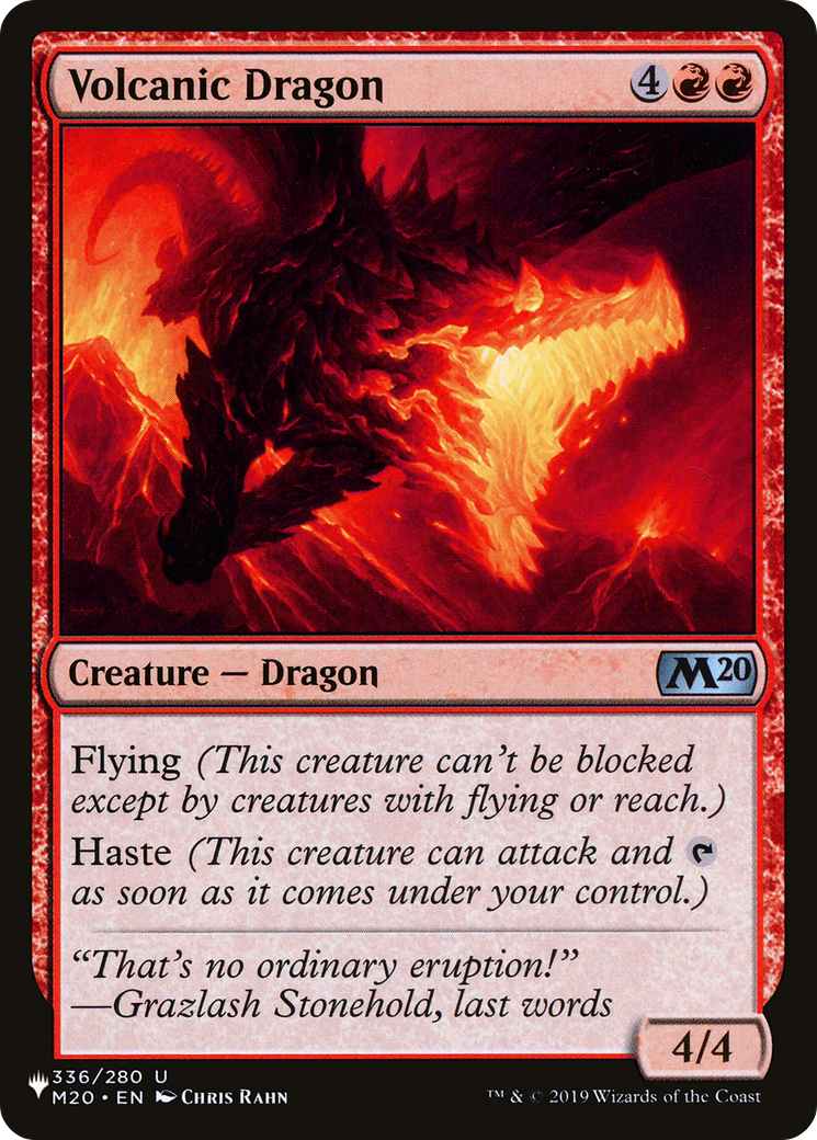 Volcanic Dragon (M20) [The List] | Magic Magpie