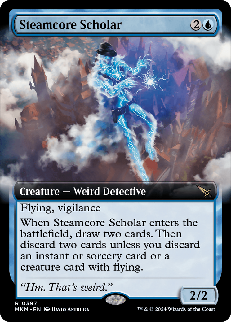 Steamcore Scholar (Extended Art) [Murders at Karlov Manor] | Magic Magpie