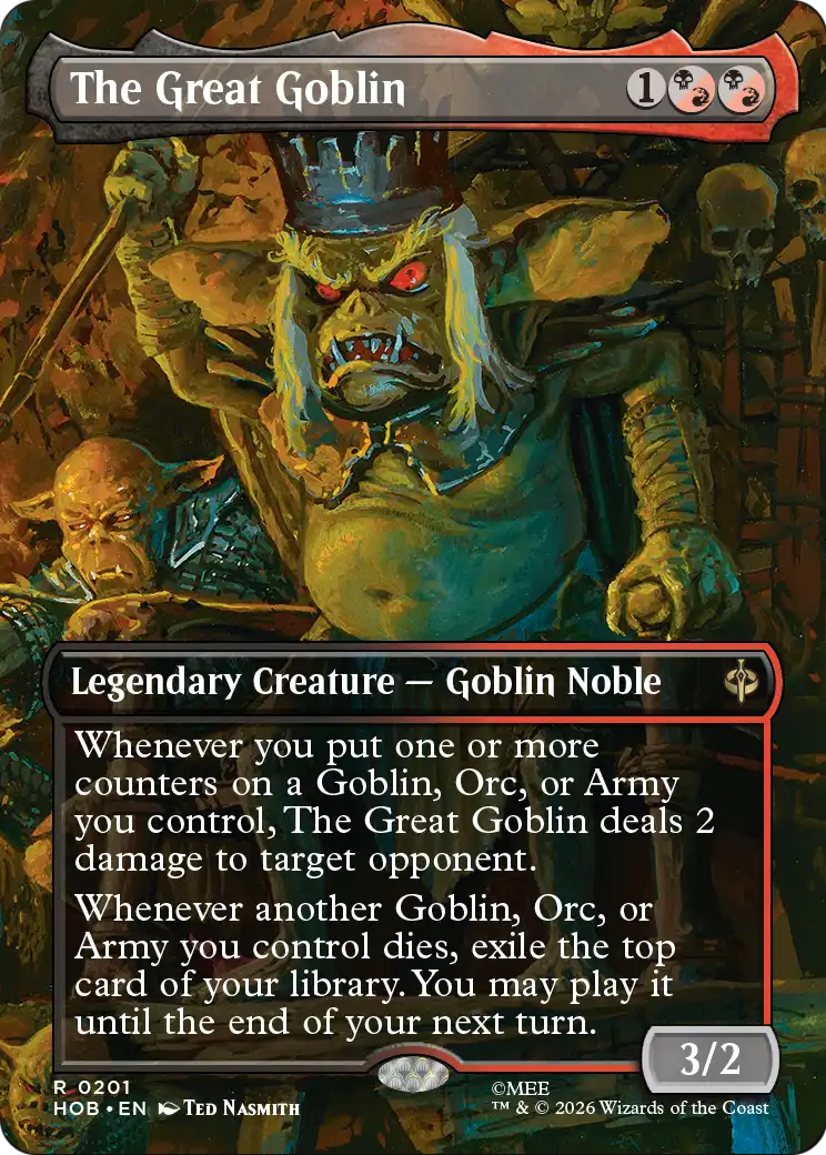 The Great Goblin (Borderless) [The Hobbit] | Magic Magpie