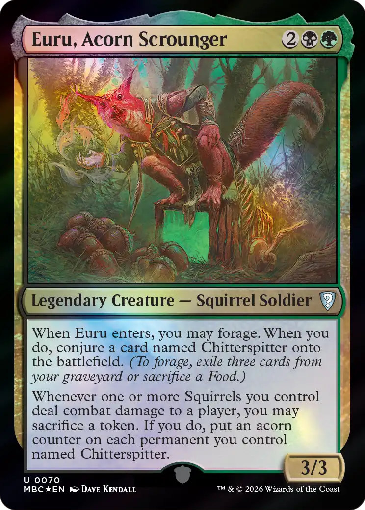 Euru, Acorn Scrounger [Mystery Booster: Commander Edition] | Magic Magpie