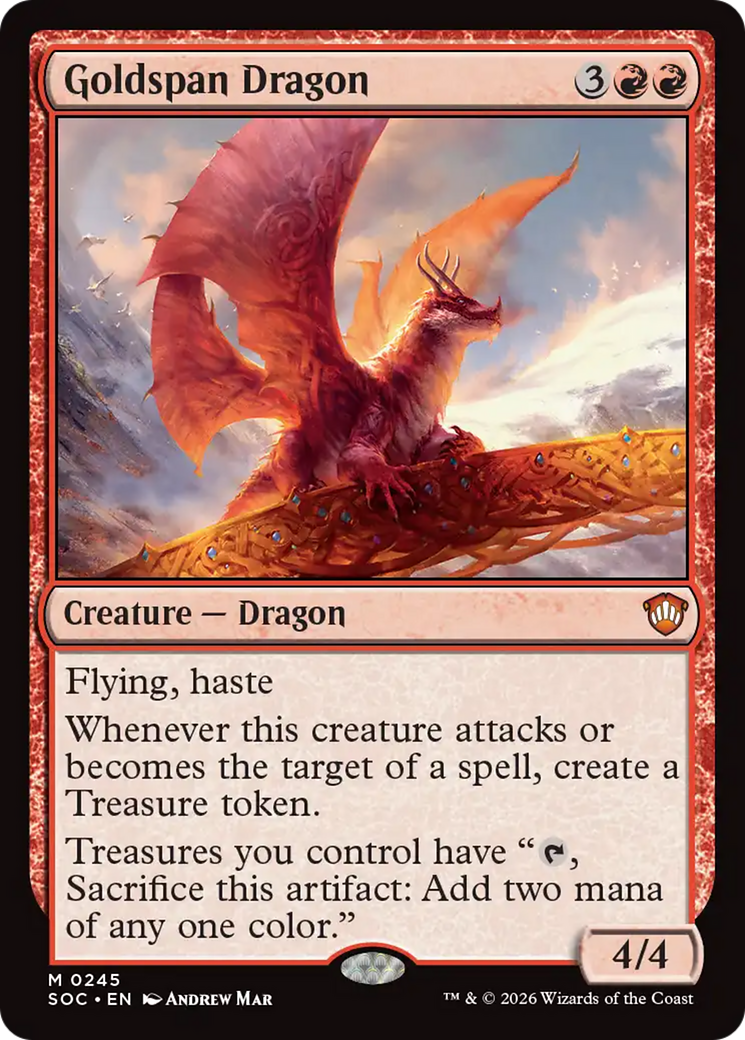 Goldspan Dragon [Secrets of Strixhaven Commander] | Magic Magpie