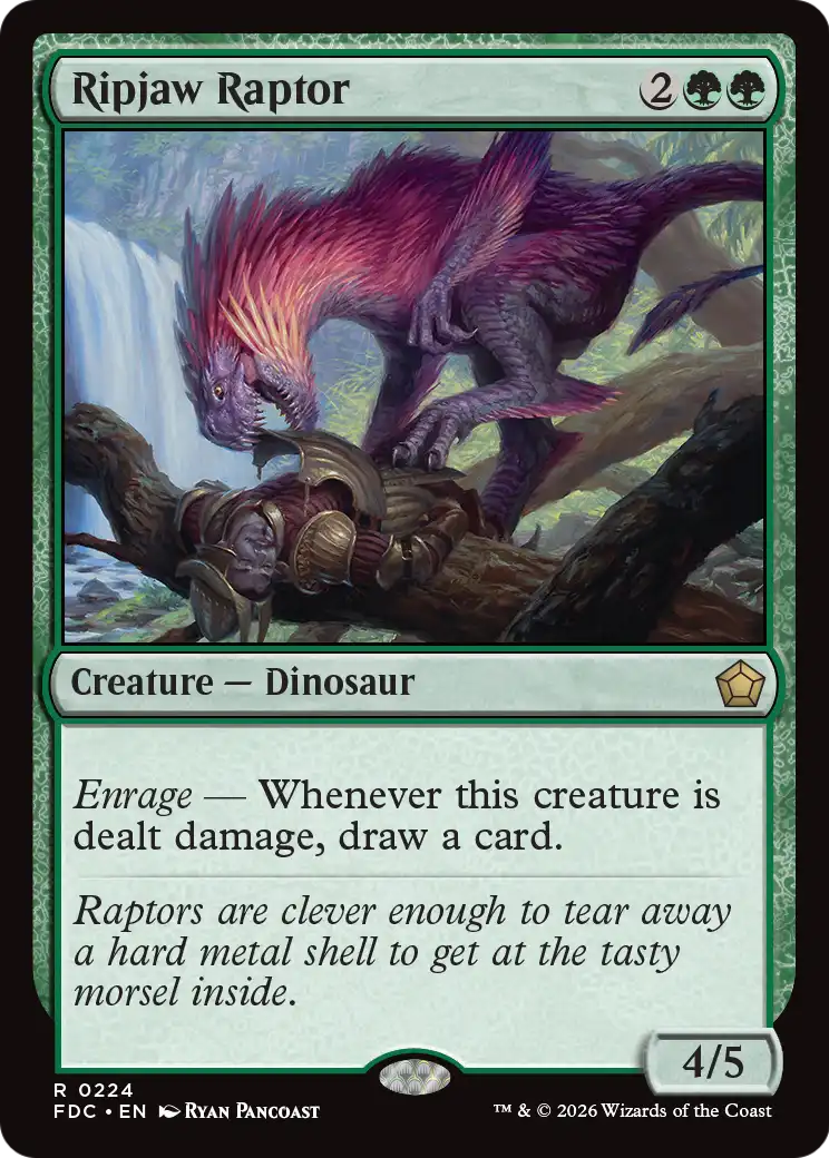 Ripjaw Raptor [Foundations Commander] | Magic Magpie