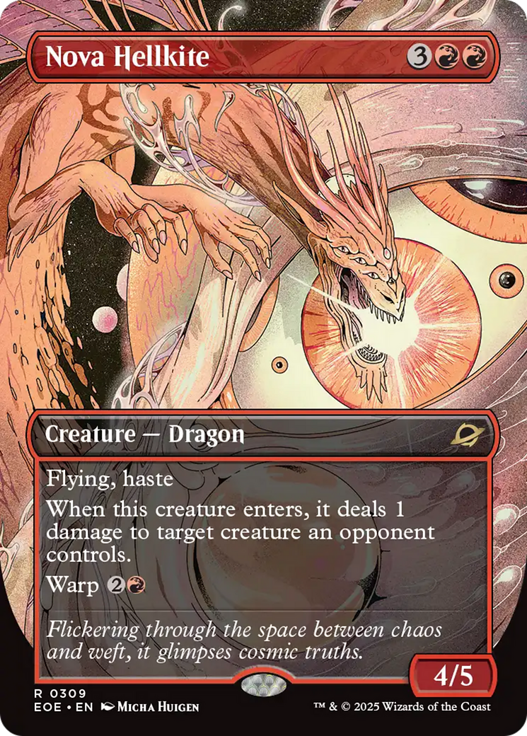 Nova Hellkite (Borderless) [Edge of Eternities] | Magic Magpie