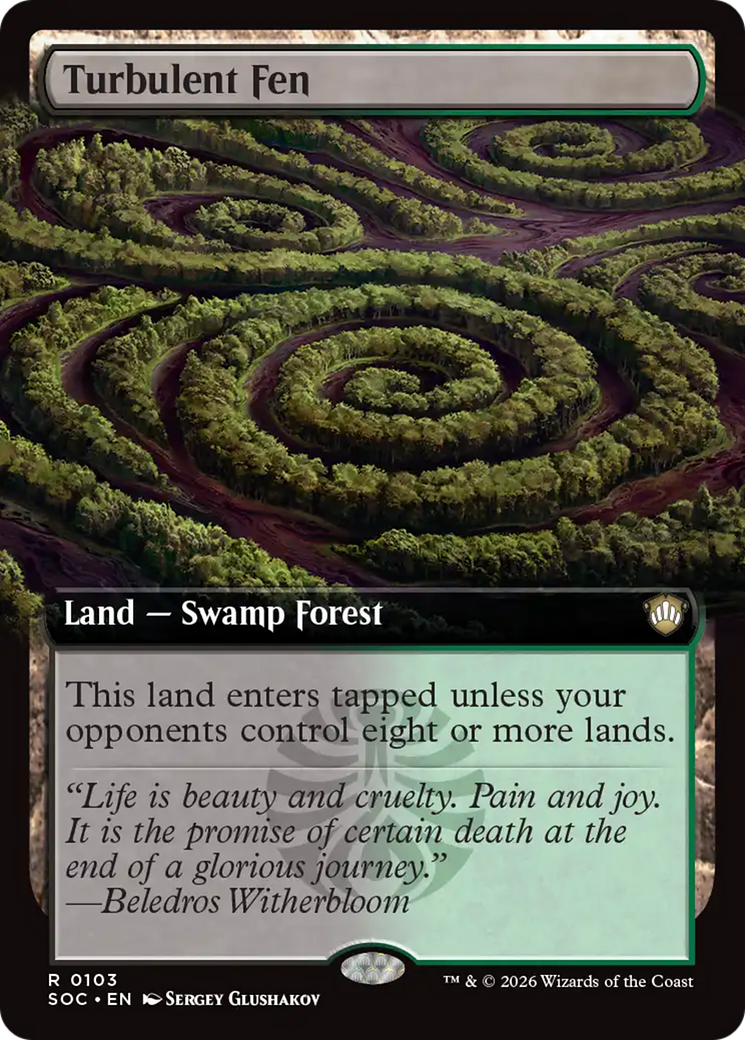 Turbulent Fen (Extended Art) [Secrets of Strixhaven Commander] | Magic Magpie