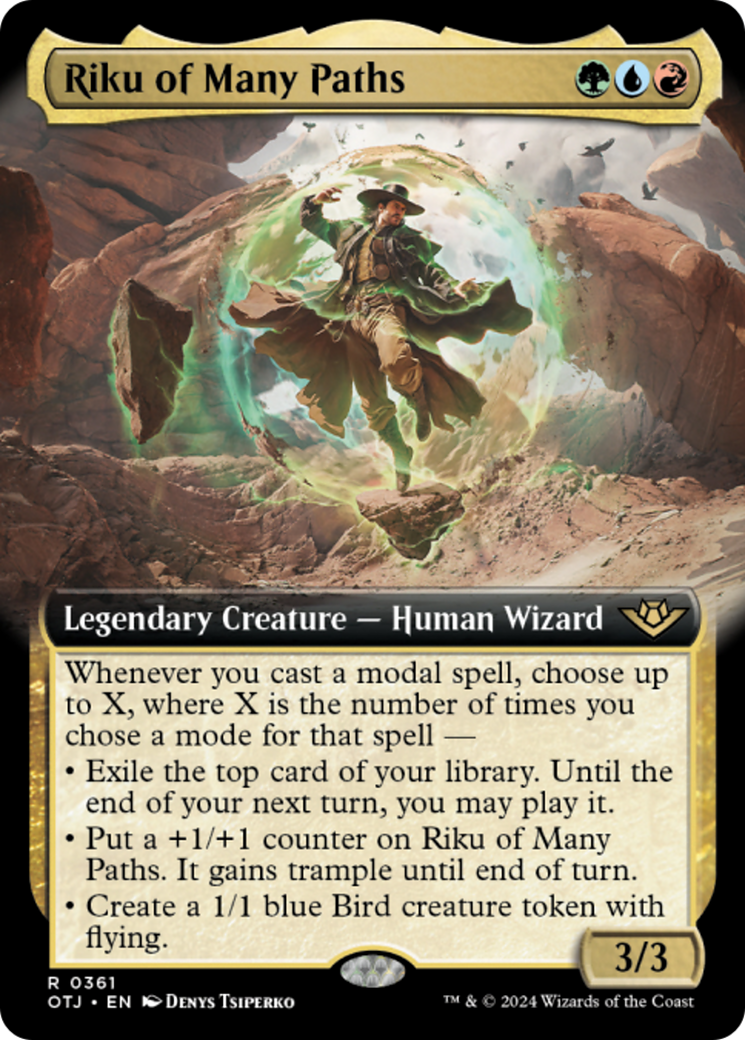 Riku of Many Paths (Extended Art) [Outlaws of Thunder Junction] | Magic Magpie