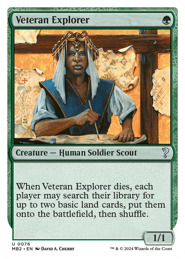 Veteran Explorer (White Border) [Mystery Booster 2] | Magic Magpie