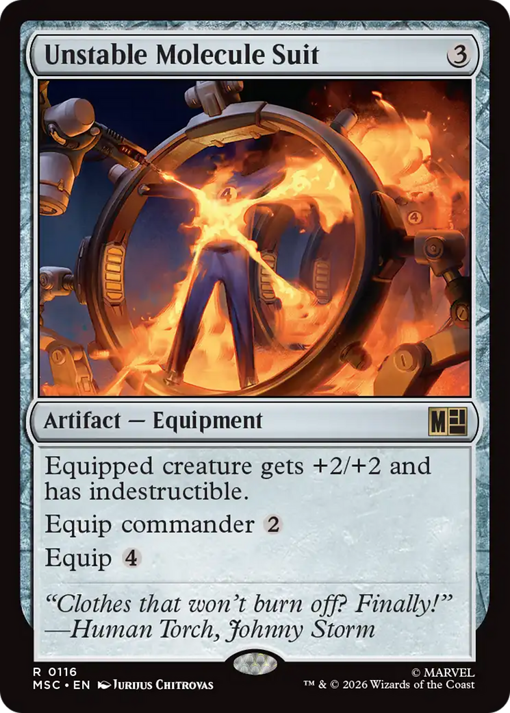 Unstable Molecule Suit (Surge Foil) [Marvel Super Heroes Commander] | Magic Magpie