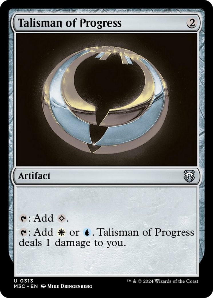 Talisman of Progress (Ripple Foil) [Modern Horizons 3 Commander] | Magic Magpie