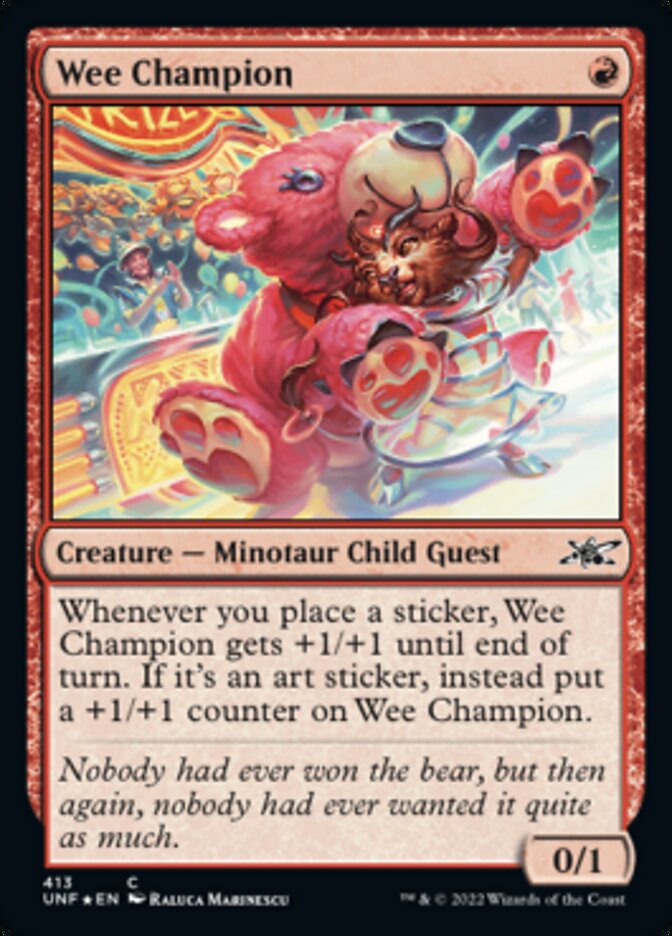 Wee Champion (Galaxy Foil) [Unfinity] | Magic Magpie