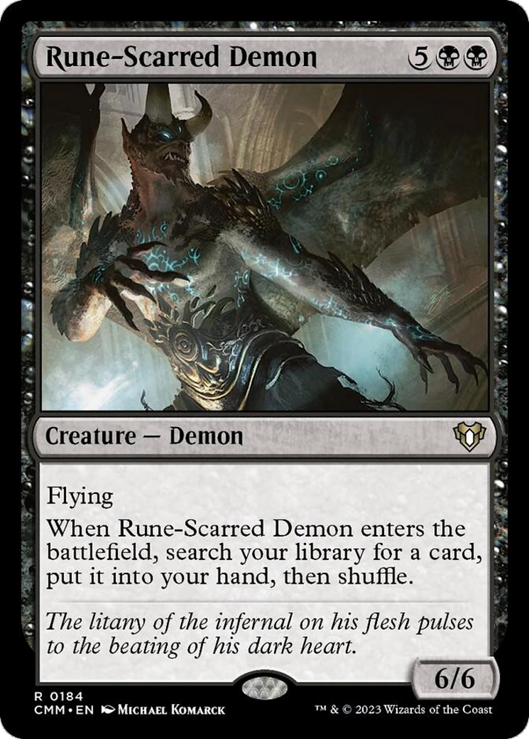 Rune-Scarred Demon [Commander Masters] | Magic Magpie