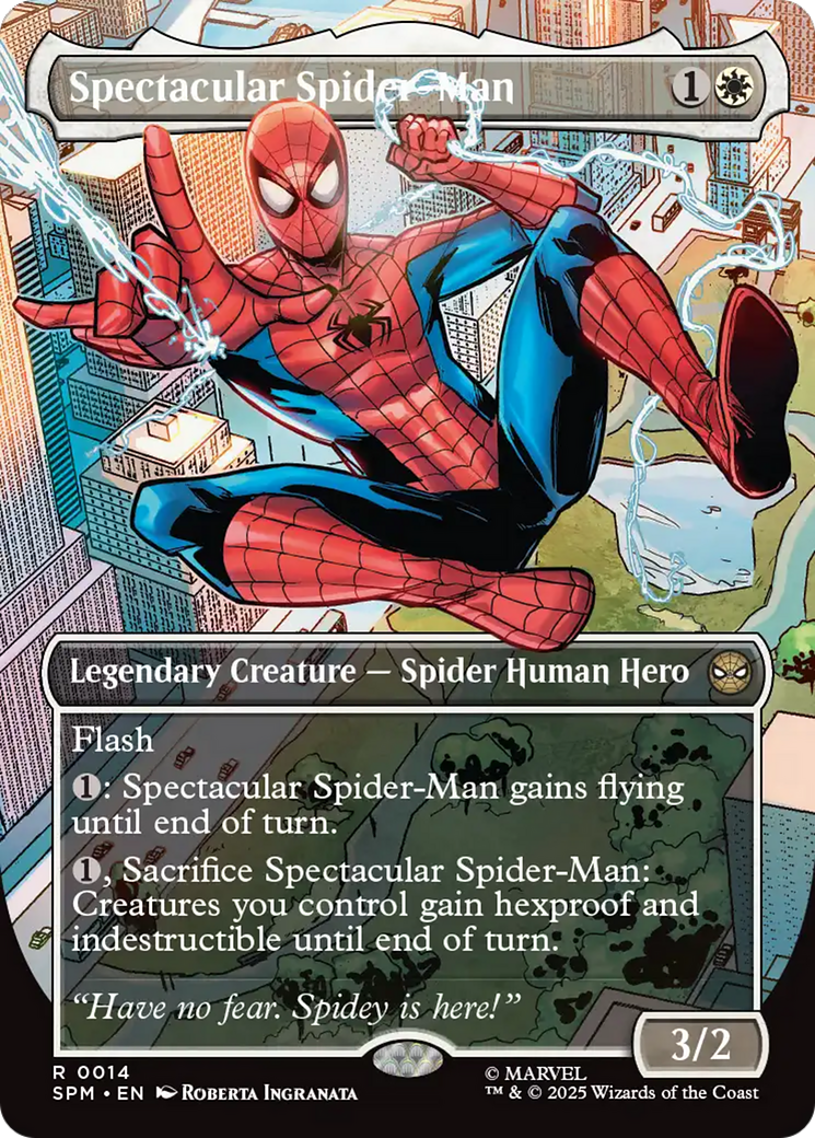 Spectacular Spider-Man (Borderless) [Marvel's Spider-Man Prerelease Promos] | Magic Magpie