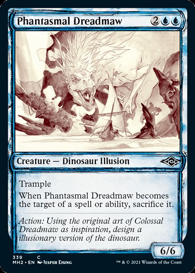 Phantasmal Dreadmaw (Sketch) [Modern Horizons 2] | Magic Magpie